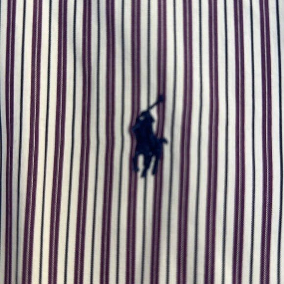 Ralph Lauren button down. Good condition, classic fit 17 / 34-35. Purple, white - Picture 4 of 4